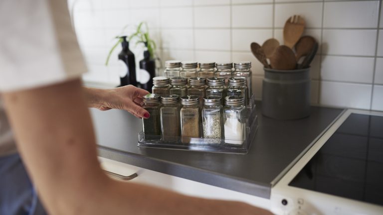 Transform Dollar Tree Wire Organizers into Additional Spice Storage for Your Kitchen