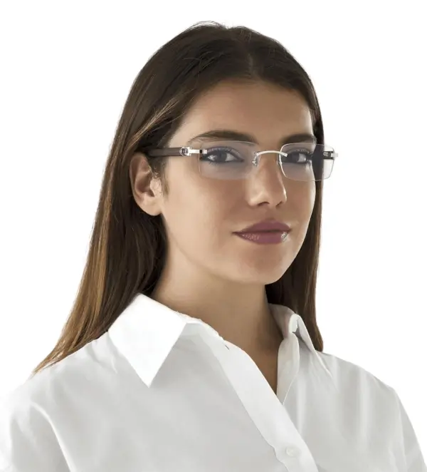 What makes CT0052O different from typical rimless frames