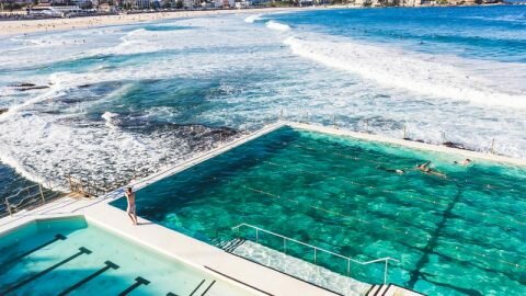 Bondi beach and pool