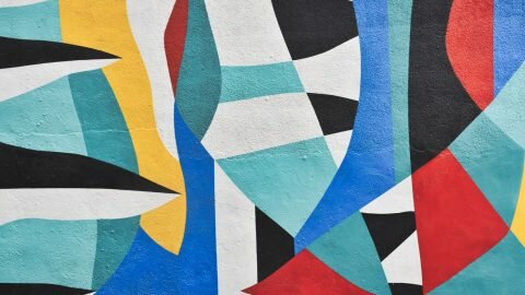 Multicoloured abstract painting